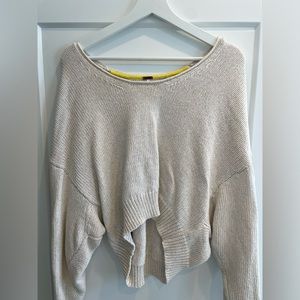 Free People cropped cotton sweater